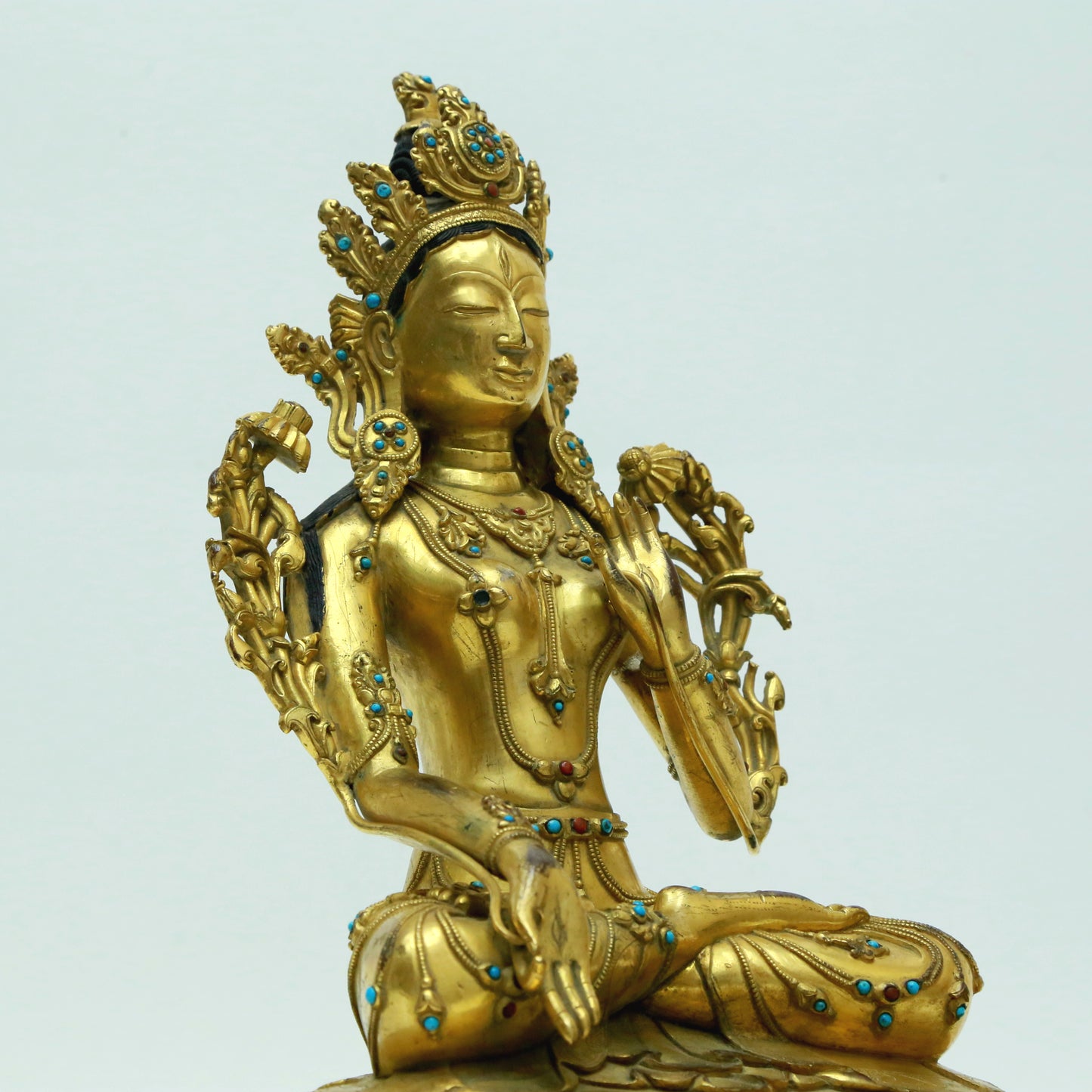 A Magnificent Gilt-Bronze Figure Of Tara