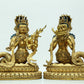 Two Magnificent Gilt-Bronze Figures Of Bodhisattva