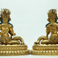 Two Magnificent Gilt-Bronze Figures Of Bodhisattva