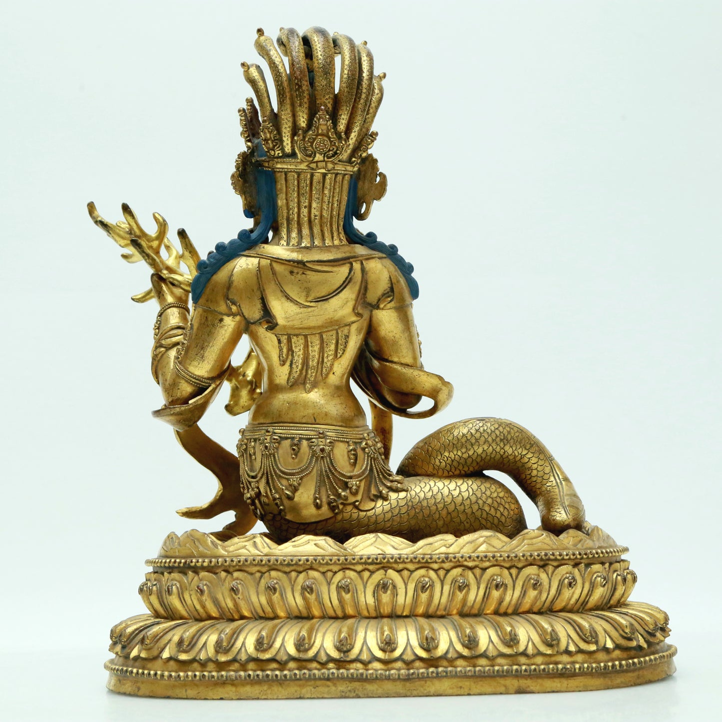 Two Magnificent Gilt-Bronze Figures Of Bodhisattva