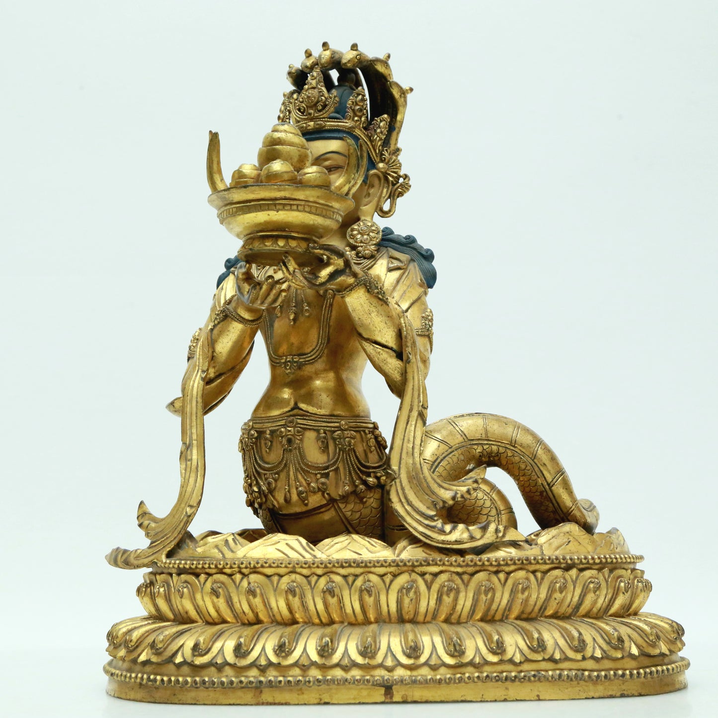 Two Magnificent Gilt-Bronze Figures Of Bodhisattva