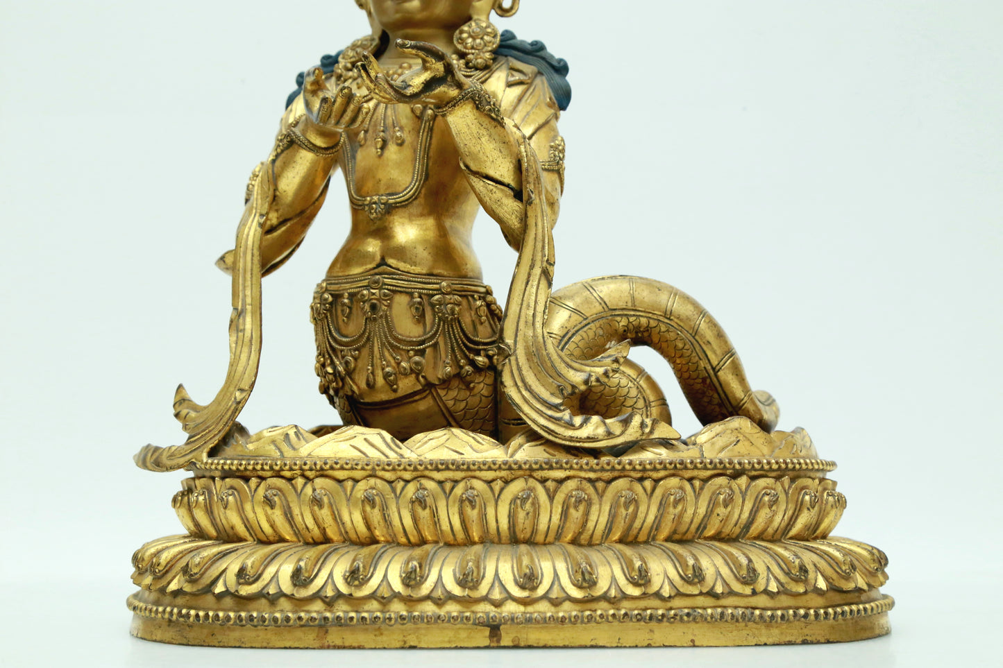 Two Magnificent Gilt-Bronze Figures Of Bodhisattva