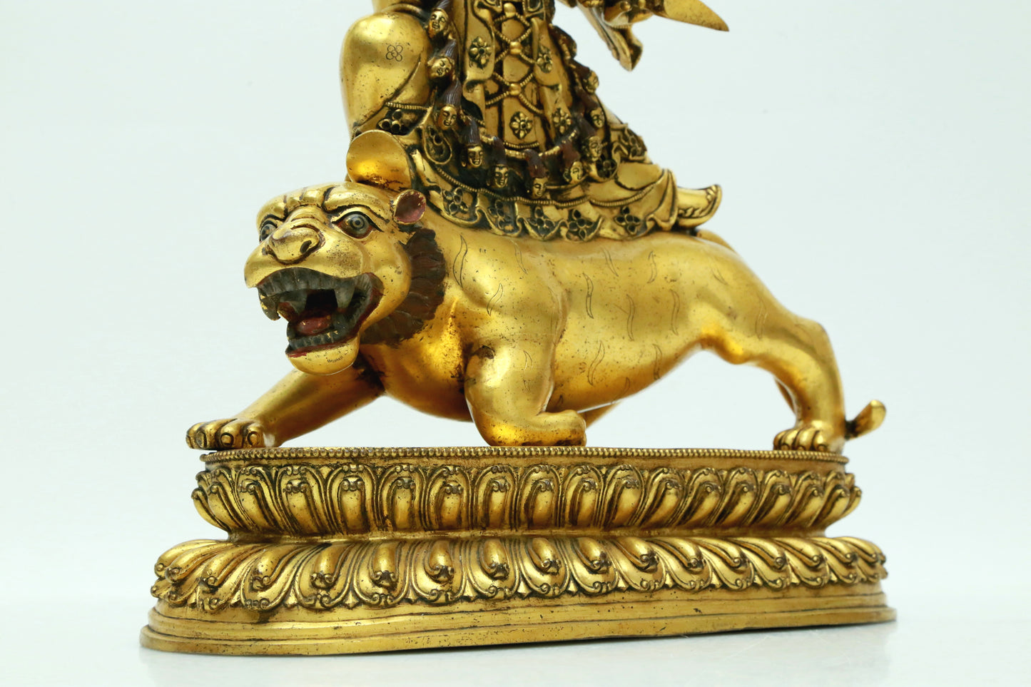 A Magnificent Gilt-Bronze Figure Of Vajrapani With Inscriptions