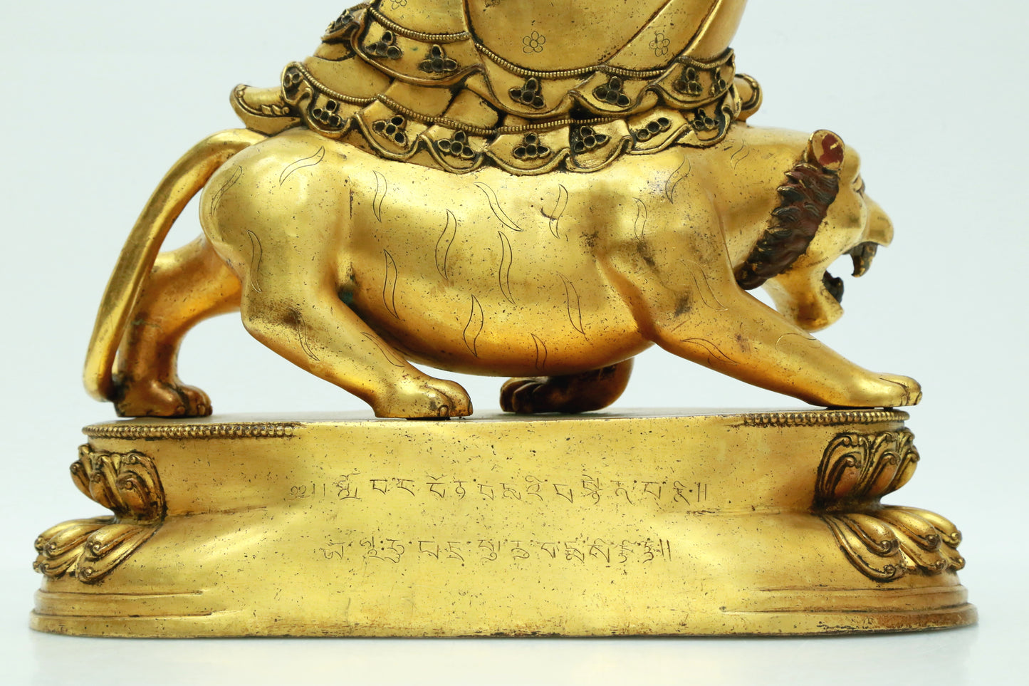 A Magnificent Gilt-Bronze Figure Of Vajrapani With Inscriptions