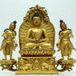 A Magnificent Gilt-Bronze Figure Of Buddha Shakyamuni With Inscriptions