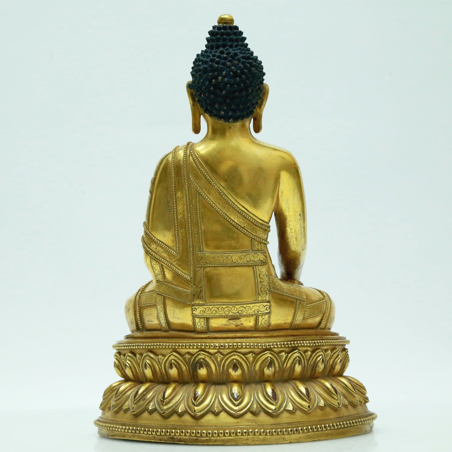 A Magnificent Gilt-Bronze Figure Of Buddha Shakyamuni