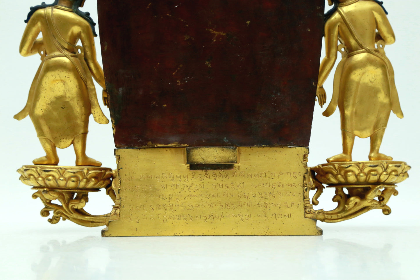 A Magnificent Gilt-Bronze Figure Of Buddha Shakyamuni With Inscriptions