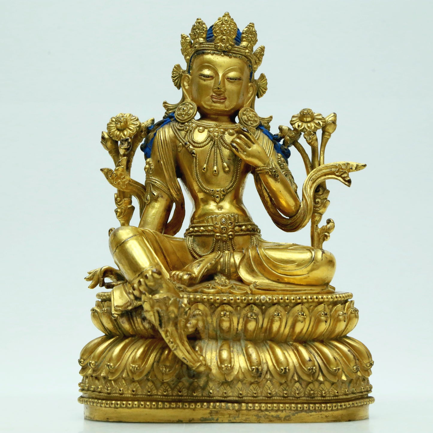 A Magnificent Gilt-Bronze Figure Of Green Tara