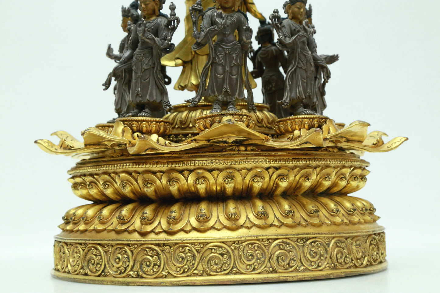 A Magnificent Gilt-Bronze Figure Of Buddha Shakyamuni And A Gilt-Silver Figure Of Tara