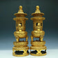 A Brilliant Pair Of Gilt-Bronze 'Animal Mask& Auspicious Cloud' Tripod Censers