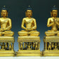 Three Brilliant Gilt-Bronze Figures Of Buddha Shakyamuni