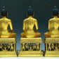 Three Brilliant Gilt-Bronze Figures Of Buddha Shakyamuni