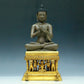 Three Brilliant Gilt-Bronze Silver Figures Of Buddha Shakyamuni