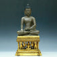 Three Brilliant Gilt-Bronze Silver Figures Of Buddha Shakyamuni