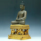 Three Brilliant Gilt-Bronze Silver Figures Of Buddha Shakyamuni