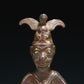 A Precious Bronze Gold& Silver-Inlaid Figure