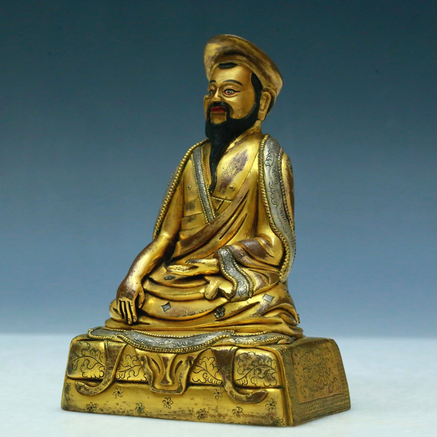 A Brilliant Gilt-Bronze Silver Figure Of Brog.Mi