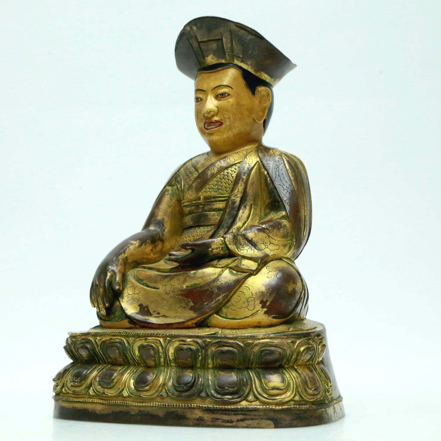 A Magnificent Gilt-Bronze Figure Of Brog.Mi With Inscriptions