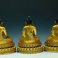 Three Wonderful Gilt-Bronze Figures Of Buddha Shakyamuni