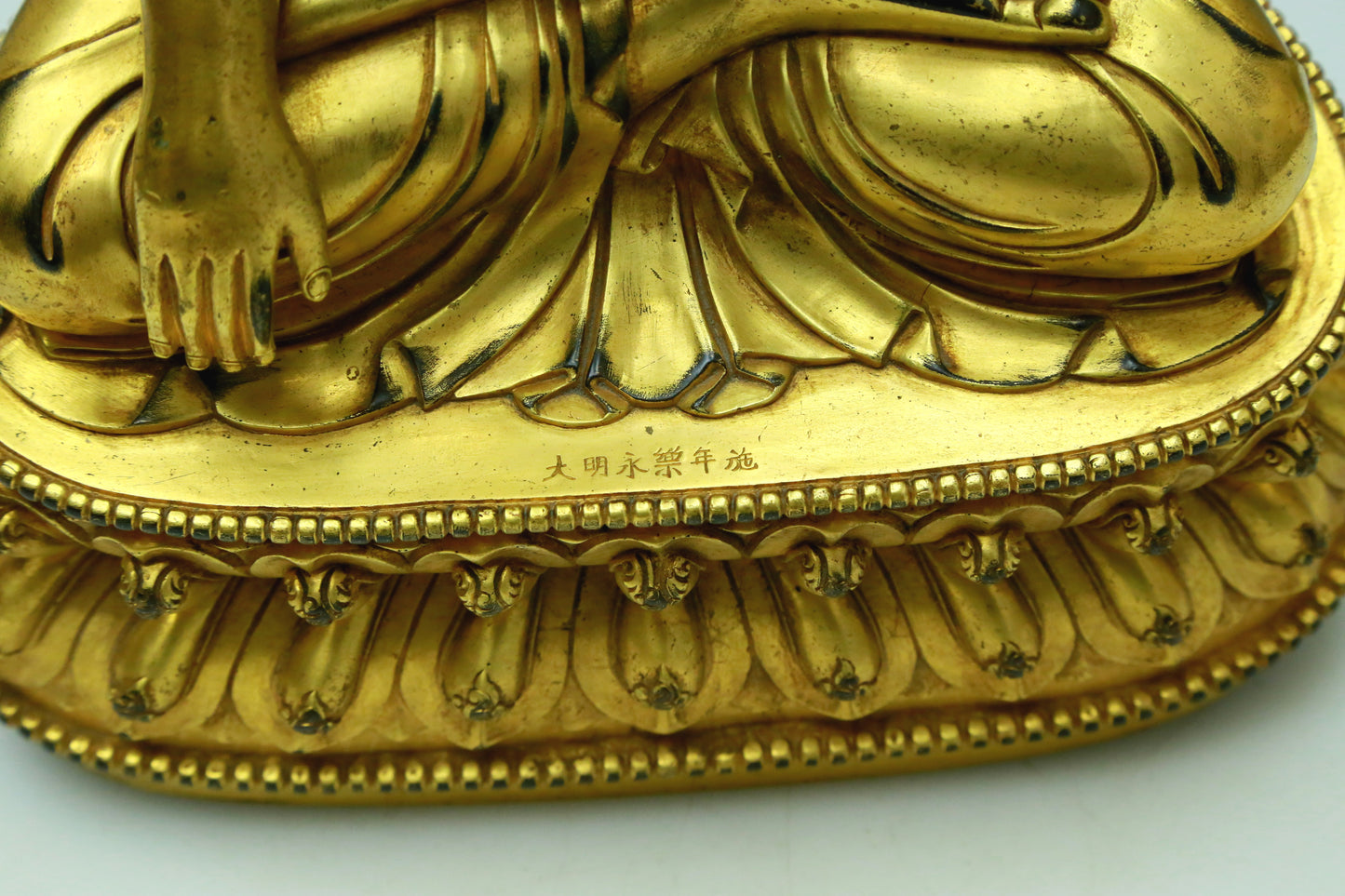 Three Wonderful Gilt-Bronze Figures Of Buddha Shakyamuni