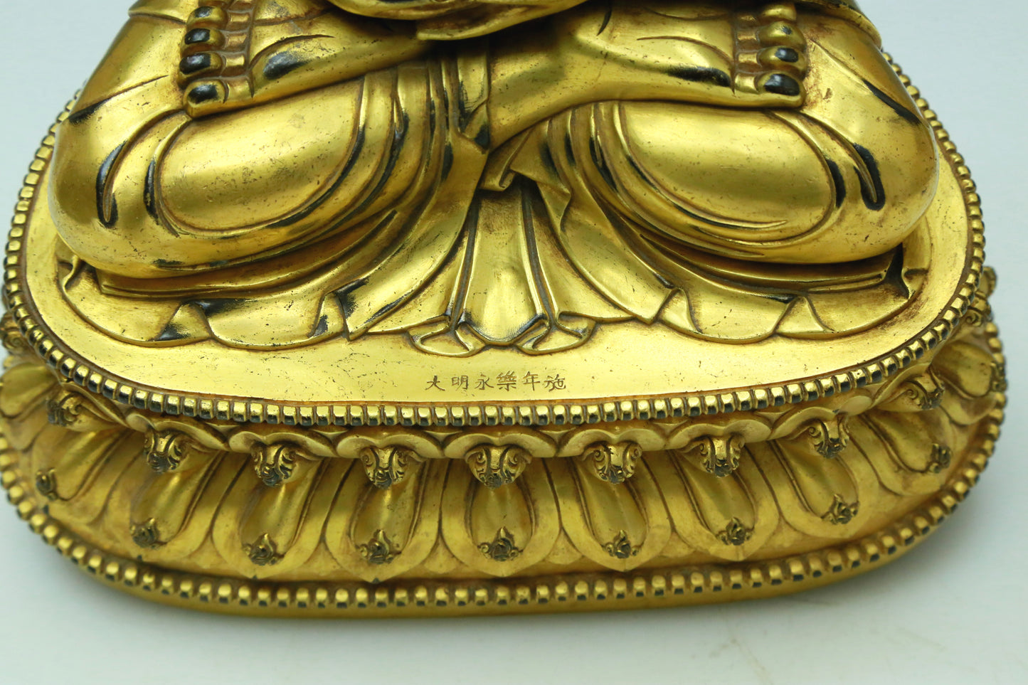 Three Wonderful Gilt-Bronze Figures Of Buddha Shakyamuni