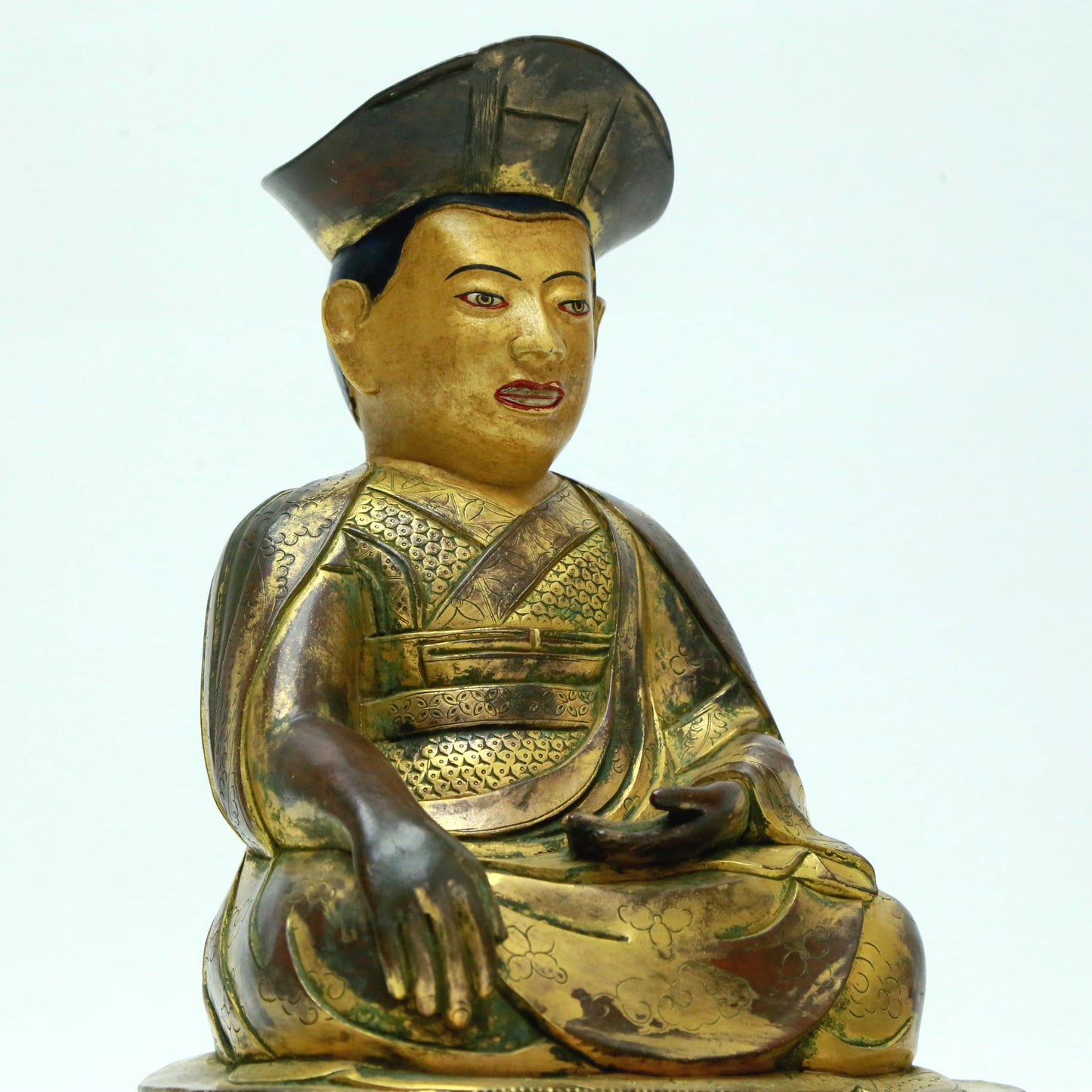 A Magnificent Gilt-Bronze Figure Of Brog.Mi With Inscriptions