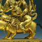 A Wonderful Gilt-Bronze Figure Of Kubera With An Elephant's Trunk