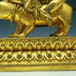 A Wonderful Gilt-Bronze Figure Of Kubera With An Elephant's Trunk