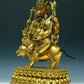 A Wonderful Gilt-Bronze Figure Of Kubera With An Elephant's Trunk