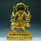 A Wonderful Gilt-Bronze Figure Of Kubera With An Elephant's Trunk