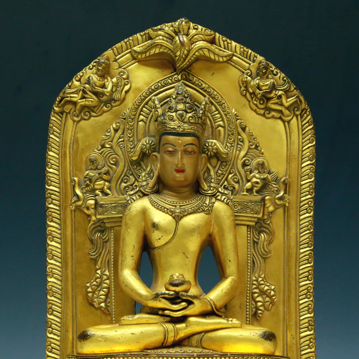 A Wonderful Set Of Gilt-Bronze Figures Of Bodhisattva With Inscriptions