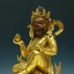 A Wonderful Gilt-Bronze Figure Of Kubera