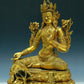 A Wonderful Gilt-Bronze Figure Of Green Tara