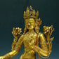 A Wonderful Gilt-Bronze Figure Of Green Tara