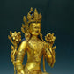 A Wonderful Gilt-Bronze Figure Of Green Tara