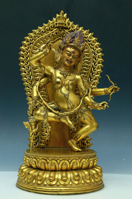 A Wonderful Gilt-Bronze Figure Of Dakini