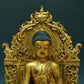 A Wonderful Gilt-Bronze Figure Of Buddha Shakyamuni With Inscriptions