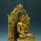 A Wonderful Gilt-Bronze Figure Of Buddha Shakyamuni With Inscriptions