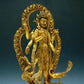 A Wonderful Gilt-Bronze Figure Of Mahamayuri