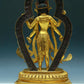 A Wonderful Gilt-Bronze Figure Of Mahamayuri