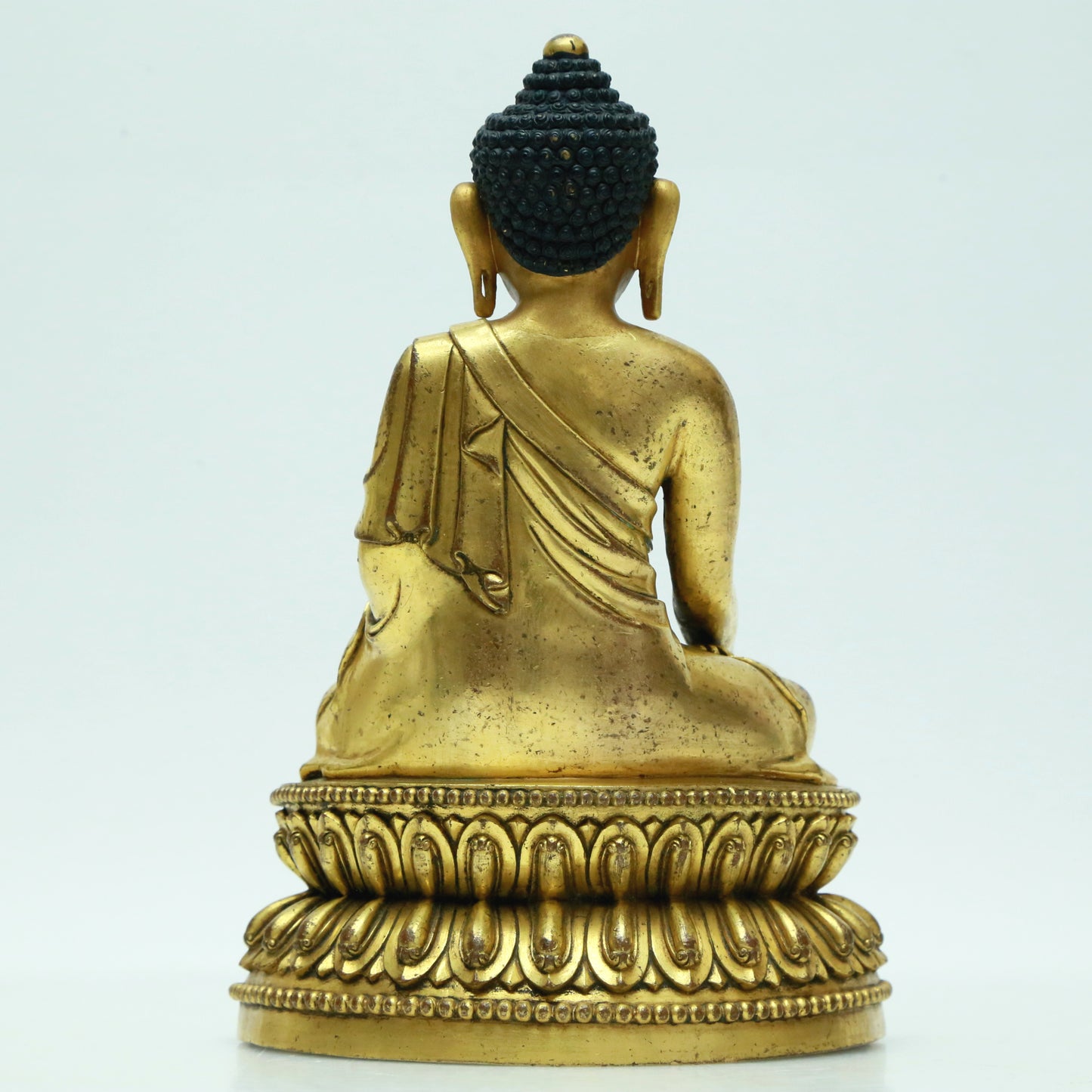 A Magnificent Gilt-Bronze Figure Of Buddha Shakyamuni