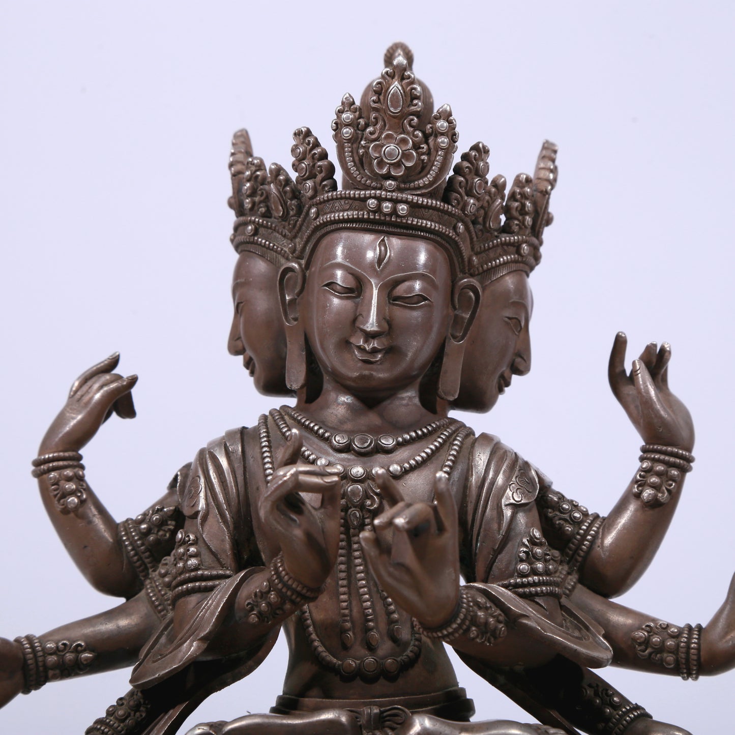 A Magnificent Gilt-Bronze Silver Figure Of Dakini