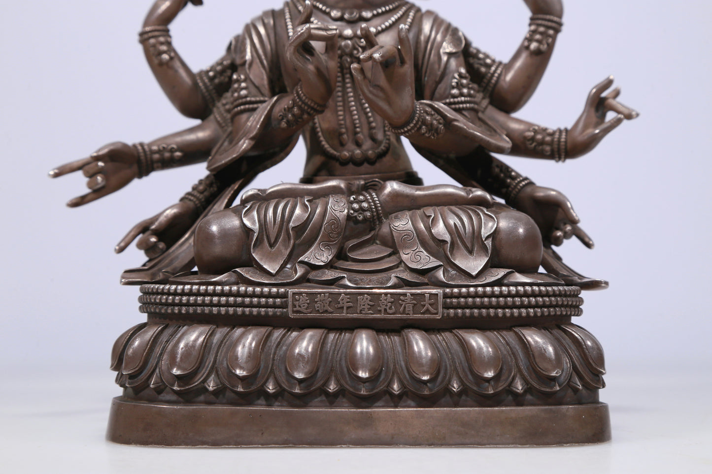 A Magnificent Gilt-Bronze Silver Figure Of Dakini