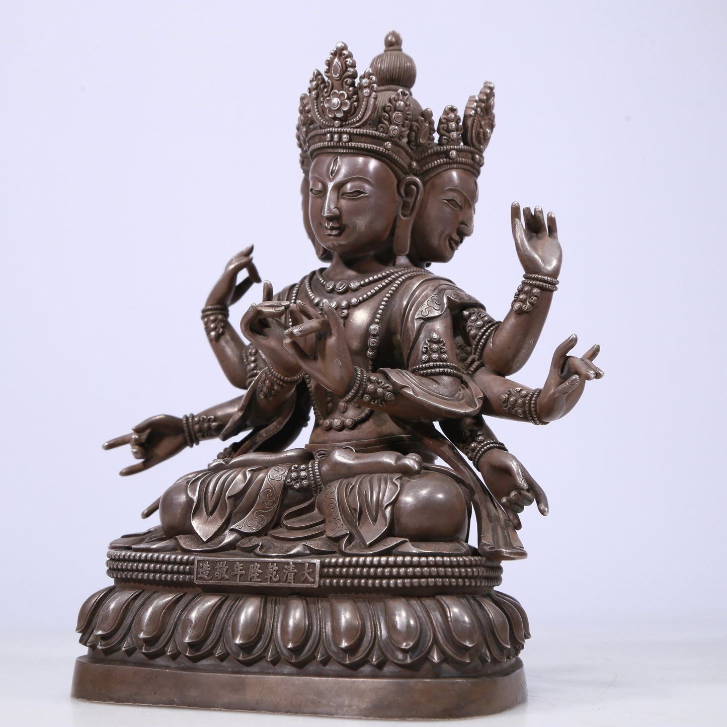 A Magnificent Gilt-Bronze Silver Figure Of Dakini