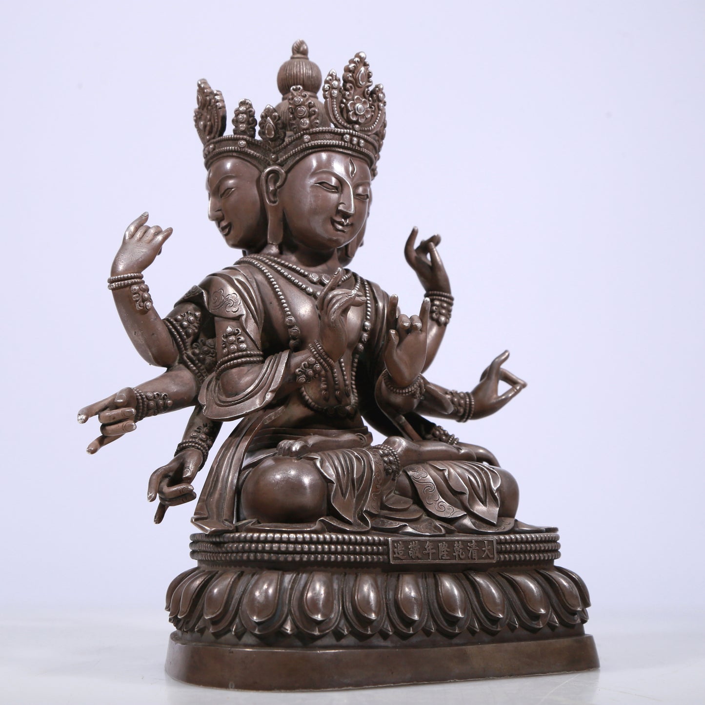 A Magnificent Gilt-Bronze Silver Figure Of Dakini