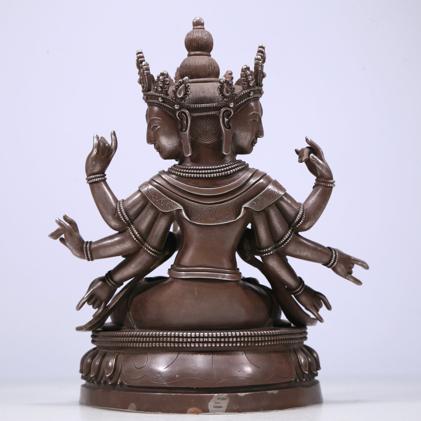 A Magnificent Gilt-Bronze Silver Figure Of Dakini