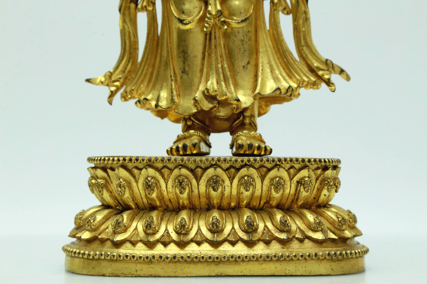 A Magnificent Gilt-Bronze Figure Of Four-Armed Avalokiteshvara