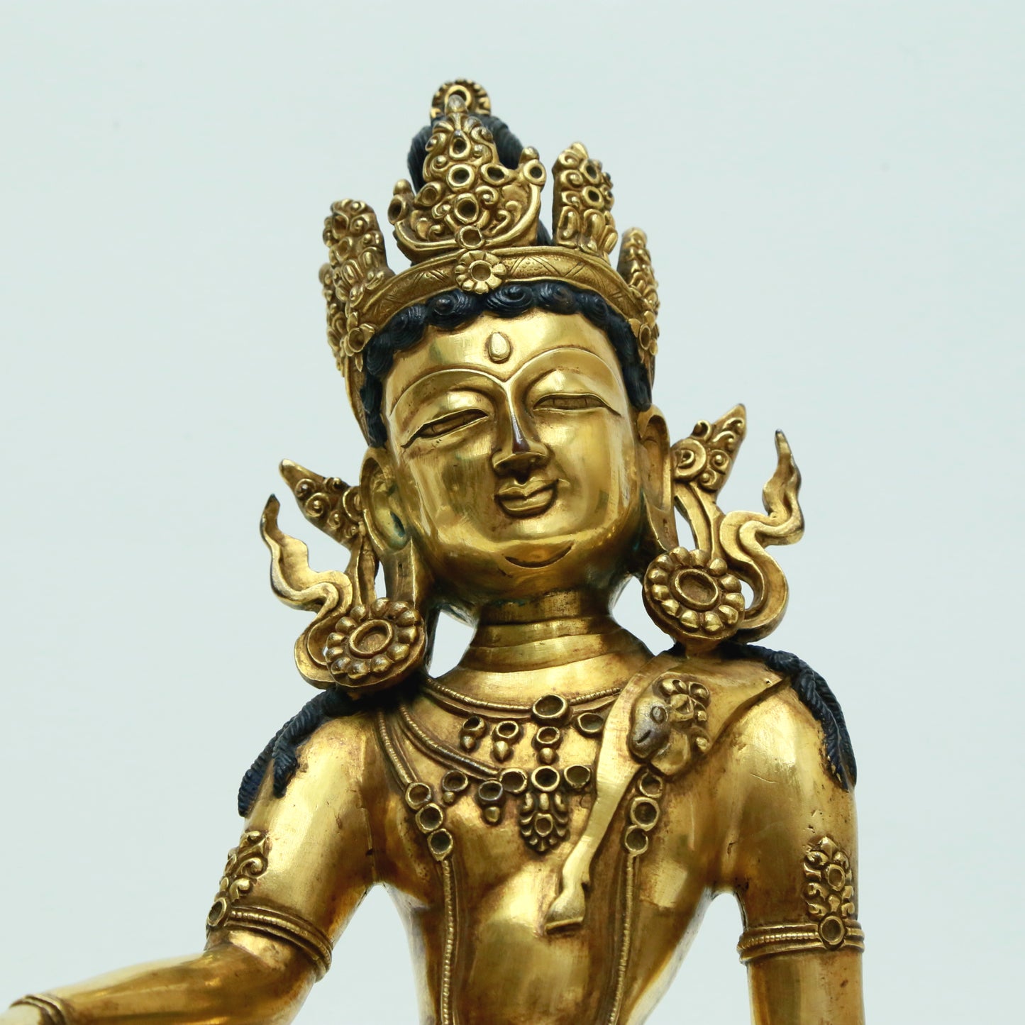 A Magnificent Gilt-Bronze Figure Of Green Tara With Inscriptions