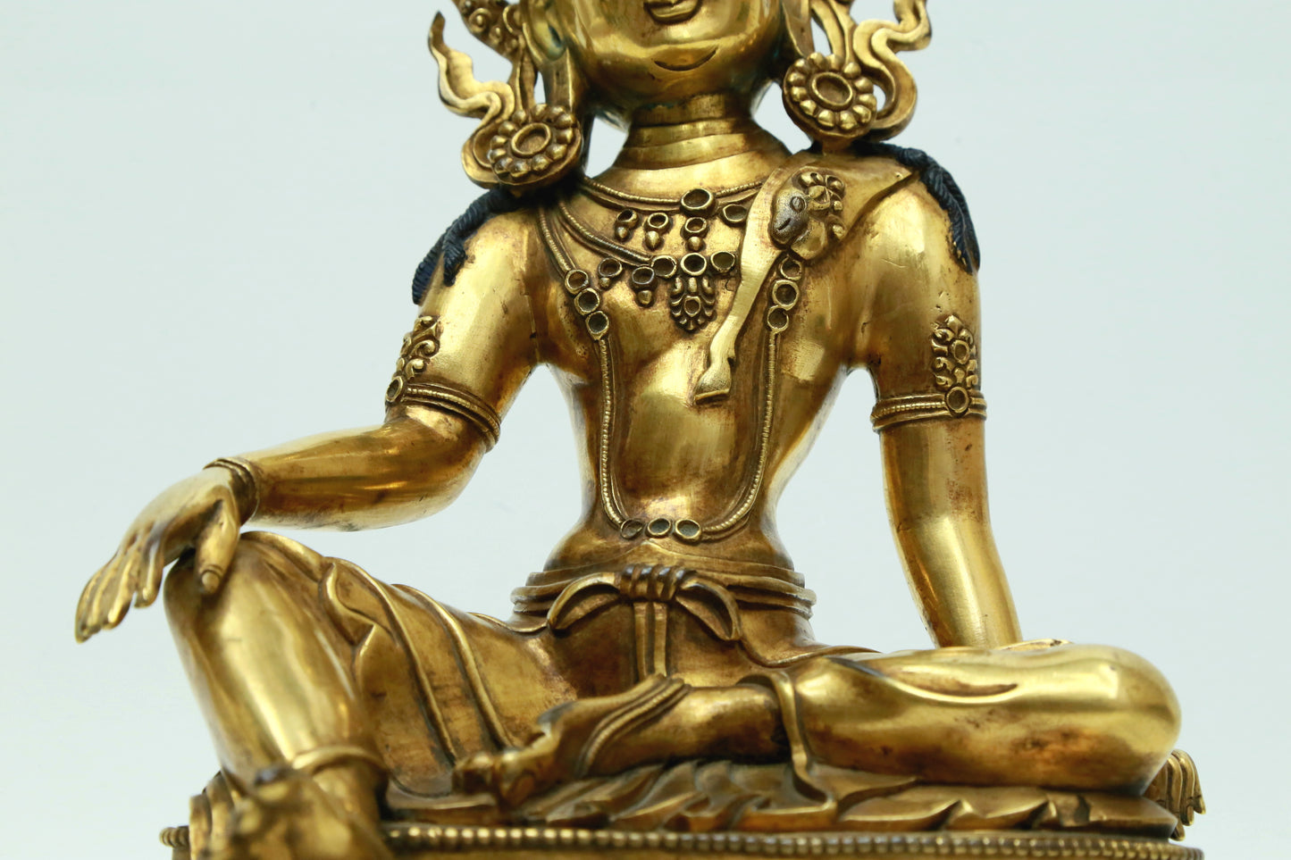 A Magnificent Gilt-Bronze Figure Of Green Tara With Inscriptions