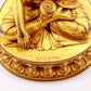 A majestic gilt bronze statue of Sakyamuni